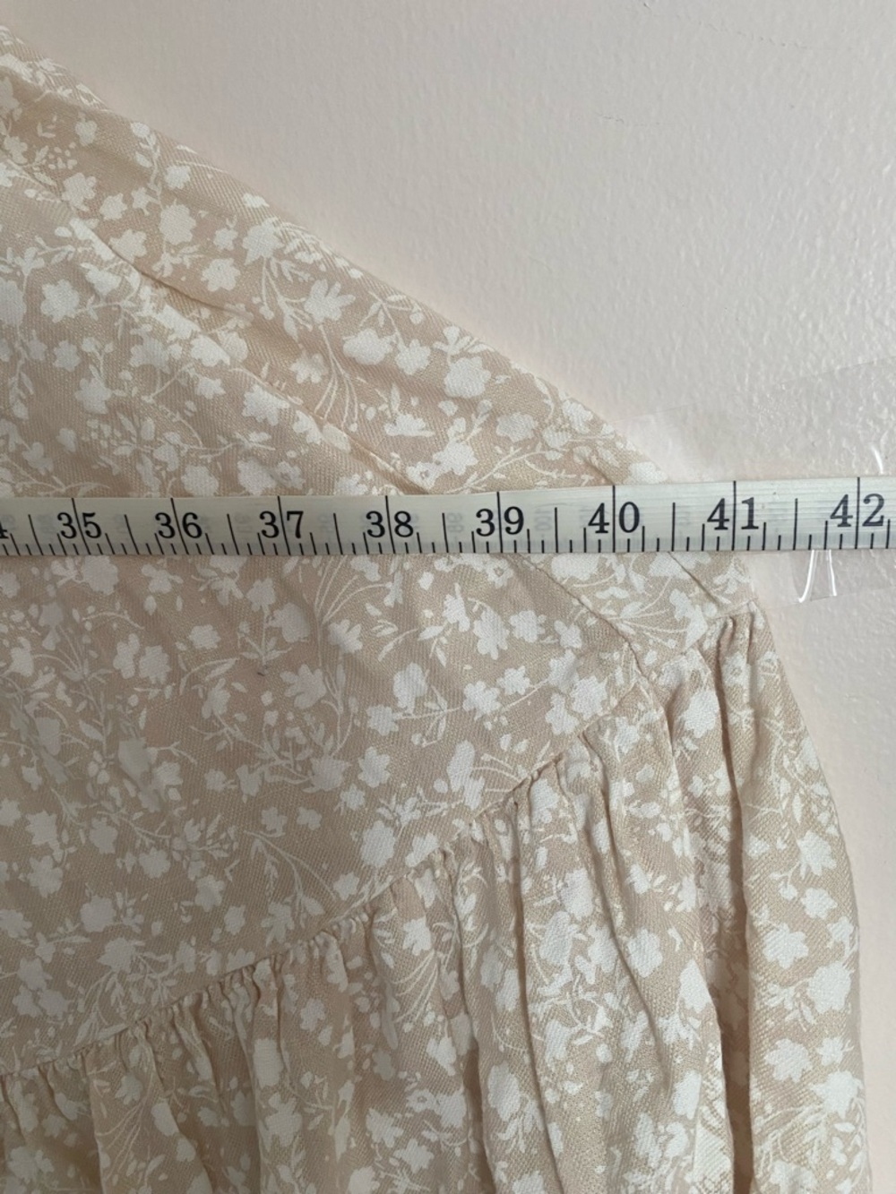 MARBLE Cream Floral Maxi Skirt - Picture 14 of 15